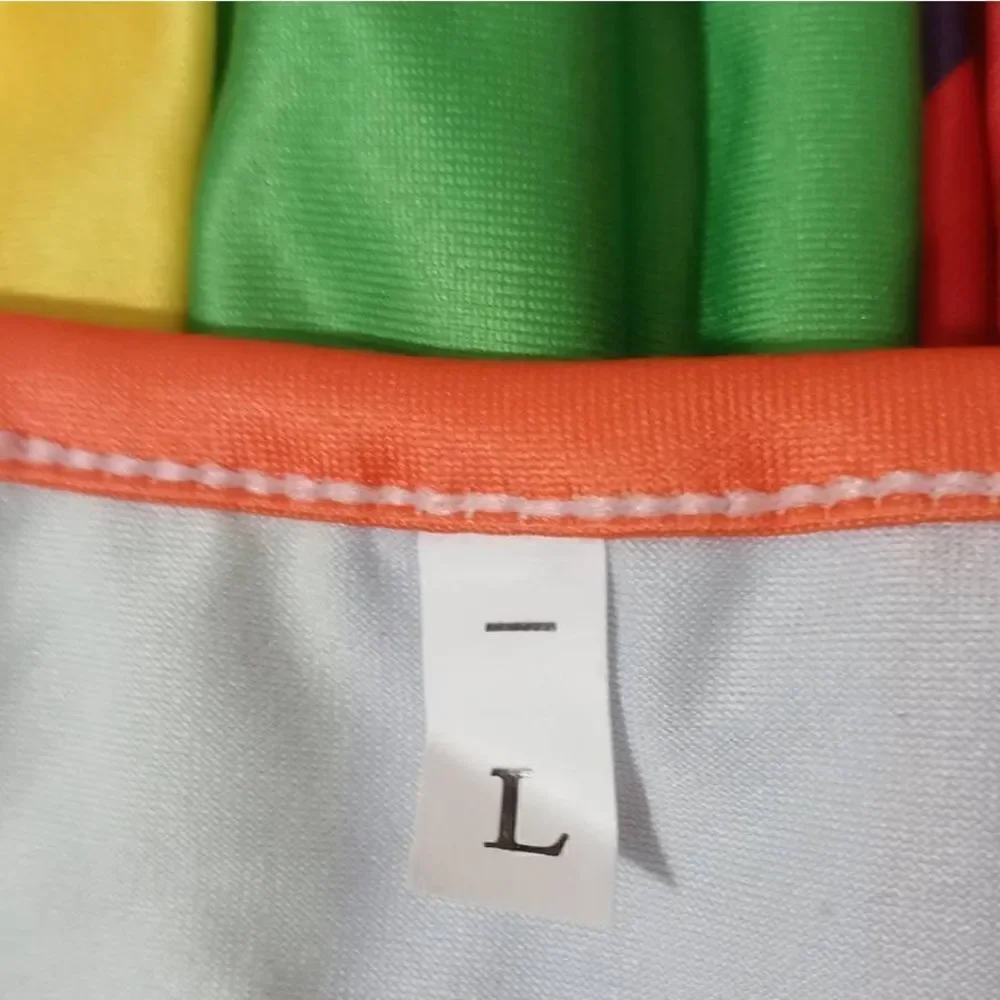 Pride Rainbow Pajama Sleeveless Short Set Men Large -O